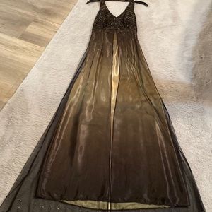 Brown halter dress